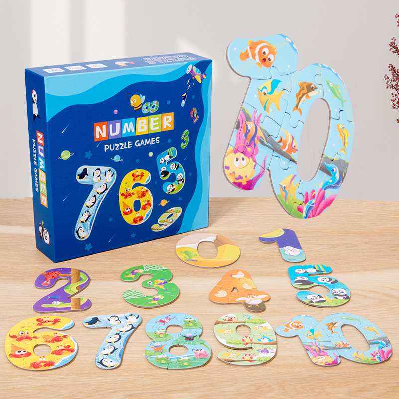 New Didactic Learning Letters Numbers Jigsaw Puzzles Educational Toy