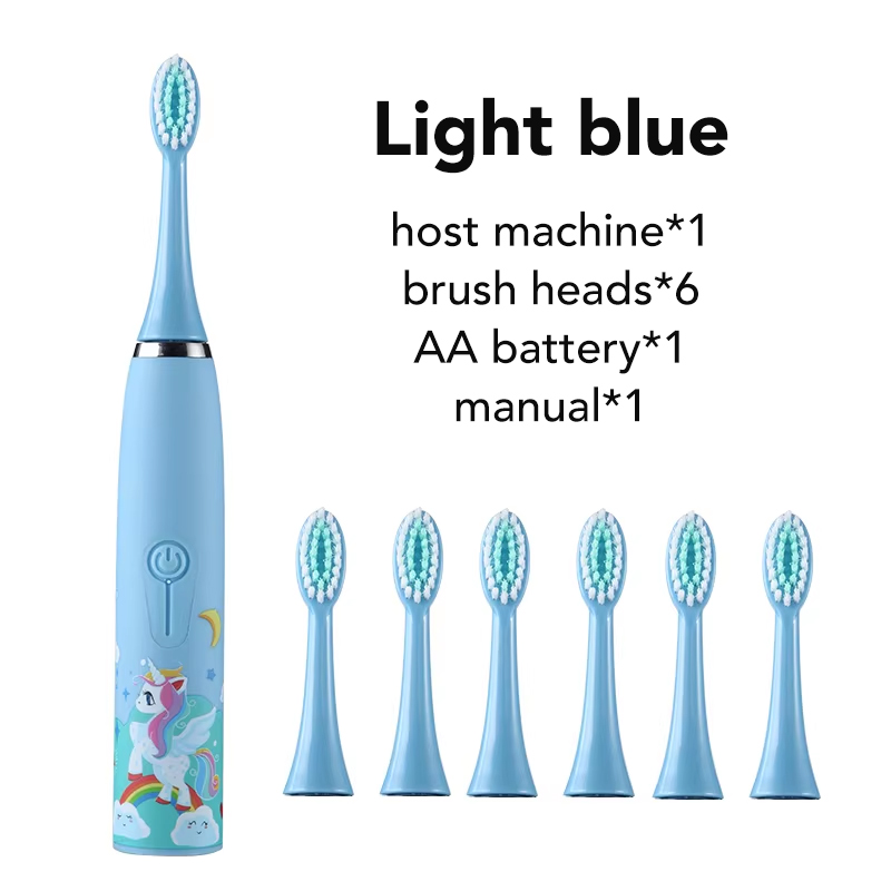 XBH Wholesale Children's Electric Toothbrush Smart Sonic Household Soft Bristle Toothbrush Portable Kids Cartoon Toothbrush