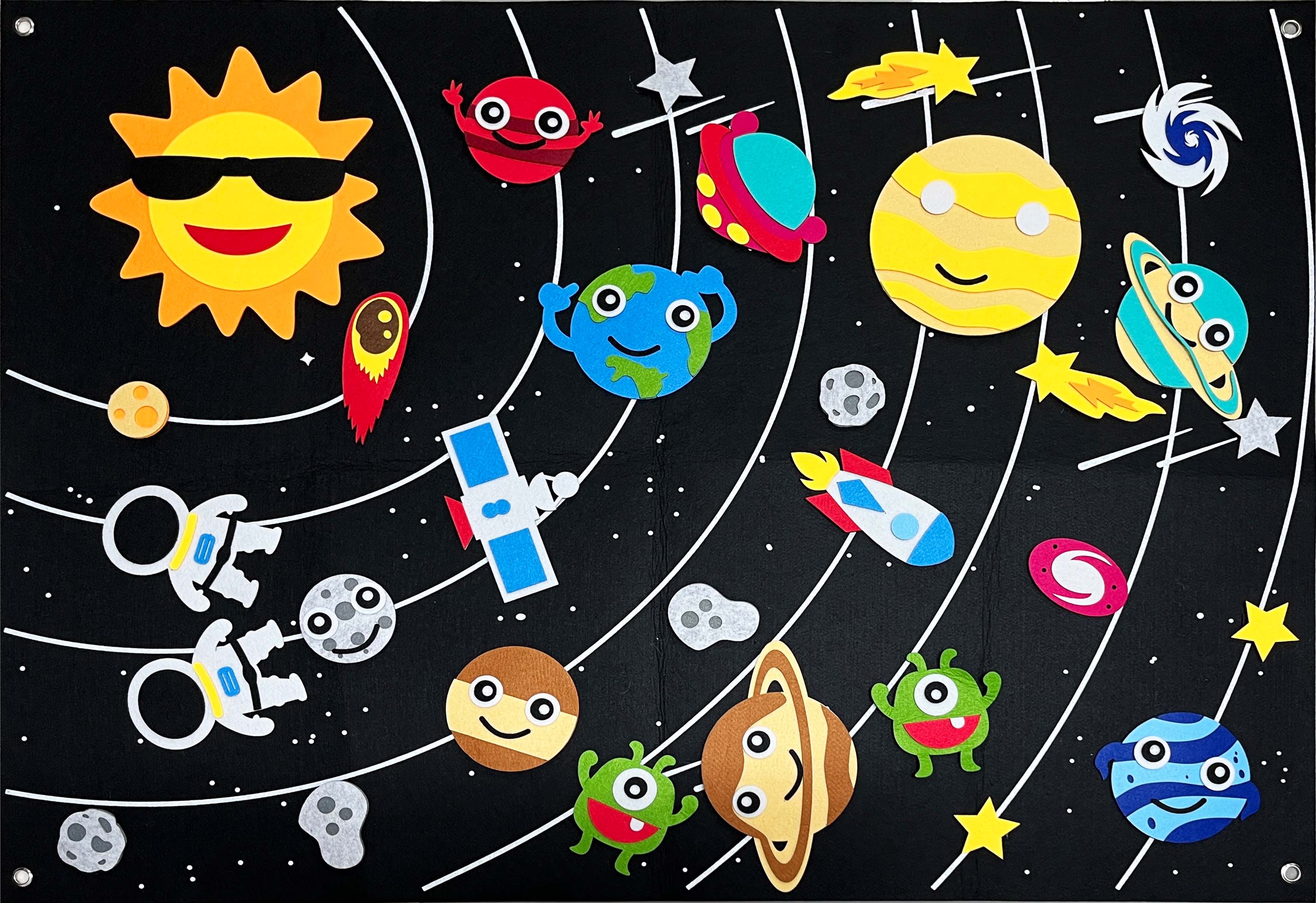 Outer Space Felt Story Busy Board Set
