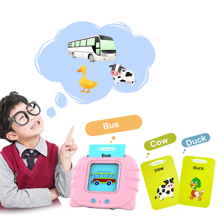 Early Educational English Sight Words Flash Cards Kids Learning Machine Talking Flash Cards/cognitive Cards Device Learning