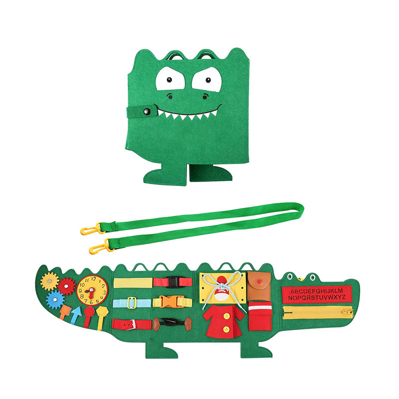 Crocodile shape quiet board