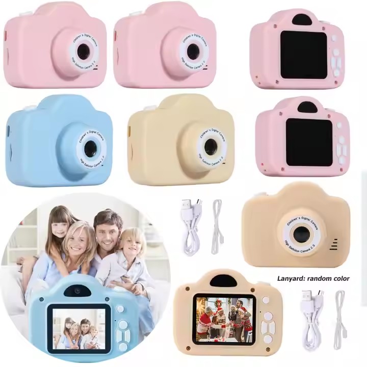 High Quality Toy Camera Mini Digital Kids HD Creative Rechargeable Digital Camera For Children Toddler Party Gifts
