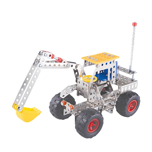 Intelligence 3D Building Block Assemble Toys Educational DIY Metal Puzzle Assembly Kit Engineering Vehicle