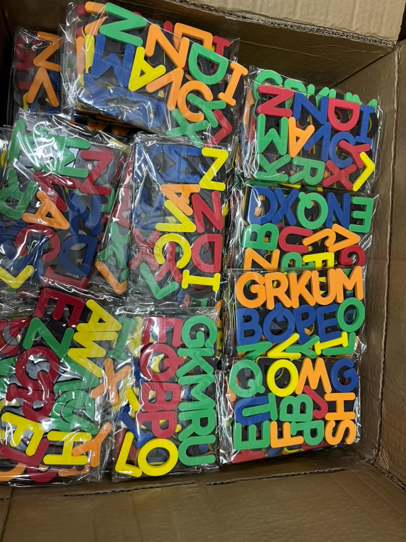 Customized Multicolor Foam Magnetic Numbers Symbols Educational Toys Plastic Alphabet Letters For Kids Learner Teacher Teaching