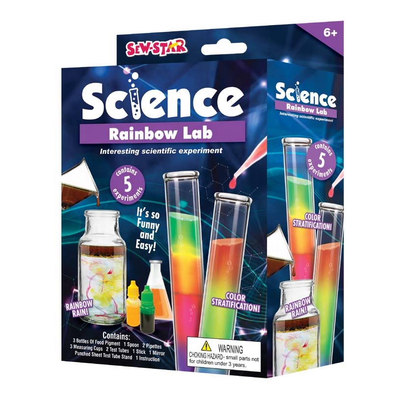 5 Different Children Stem Rainbows Juguete De La Ciencia School Project Box Experiment Lab Toy Science Kit for Kids