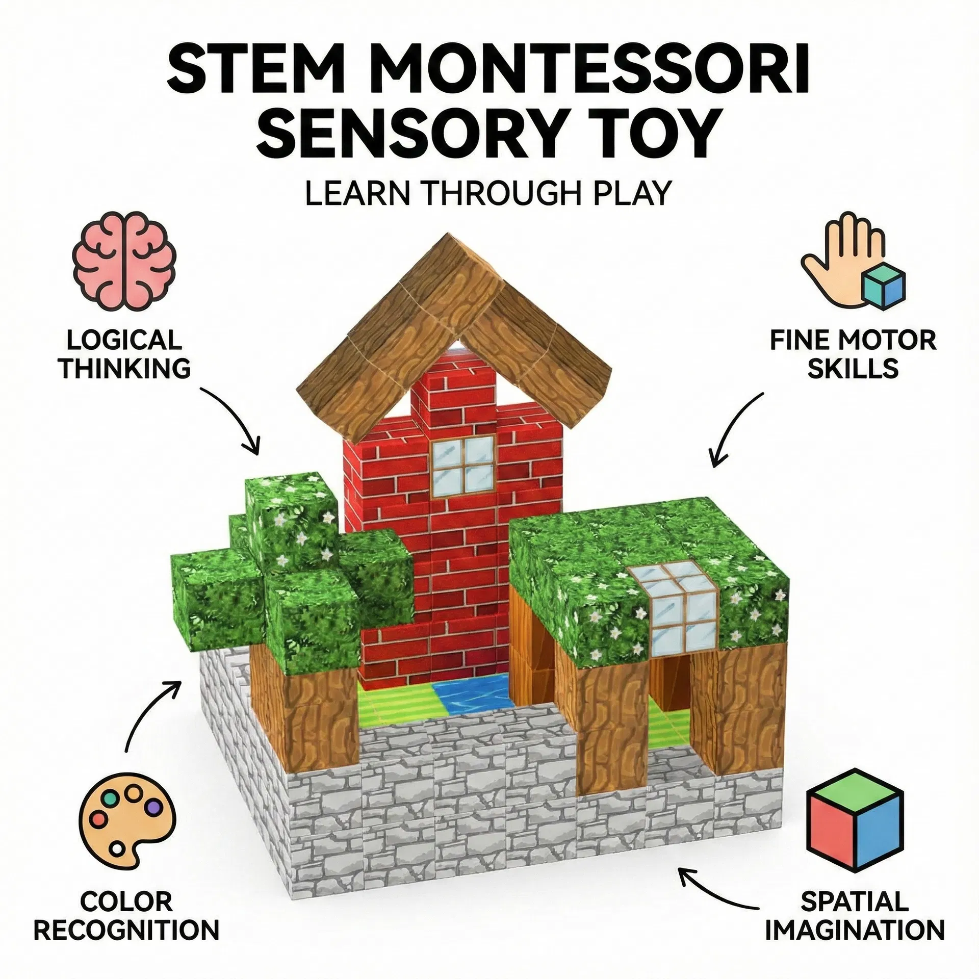 Building block structure examples