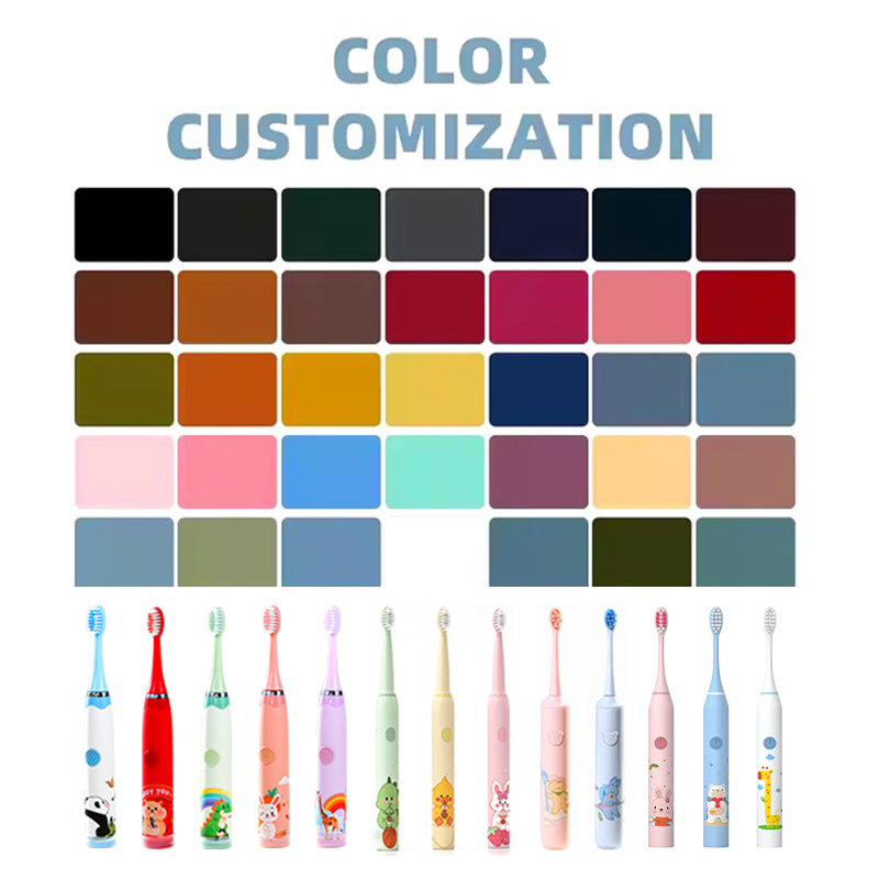XBH Wholesale Children's Electric Toothbrush Smart Sonic Household Soft Bristle Toothbrush Portable Kids Cartoon Toothbrush
