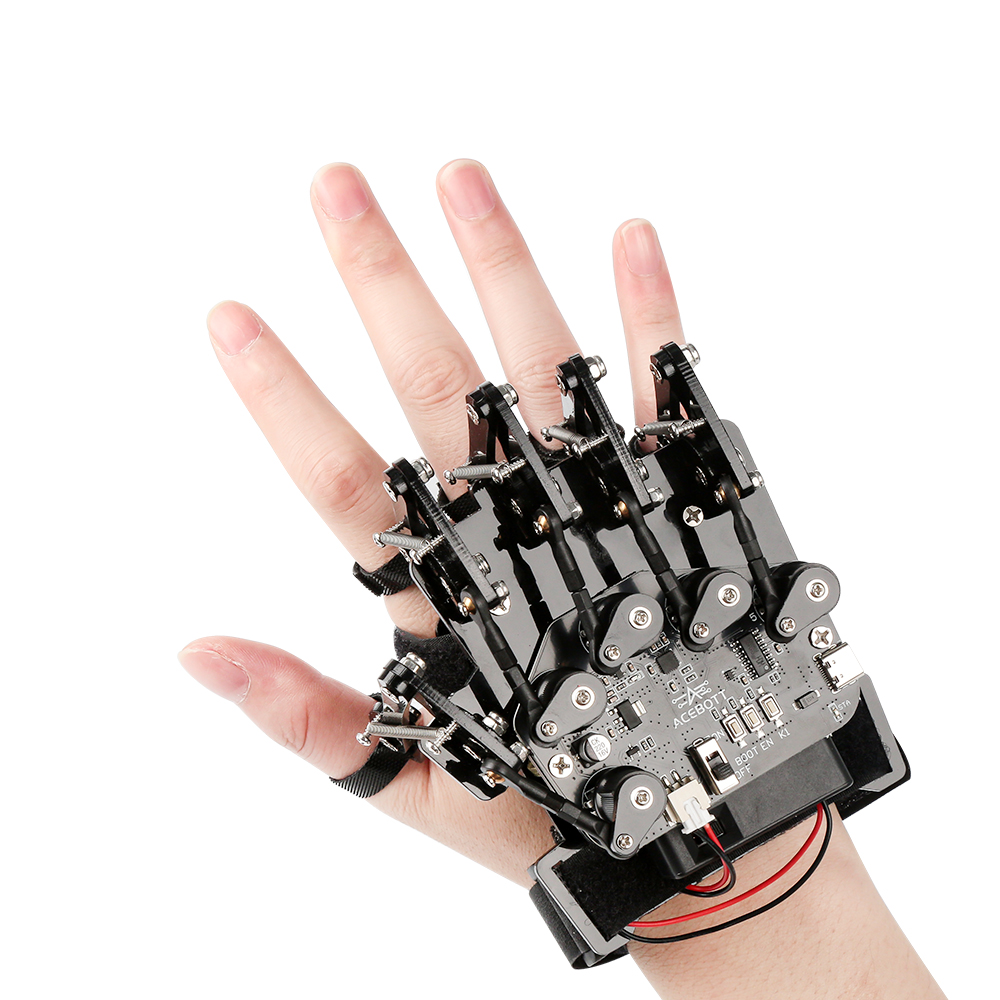 ACEBOTT Factory Direct OEM STEM Education Robot Motion-Sensing Glove Set Programming Coding Toys BT Robotic DIY Kits for Arduino