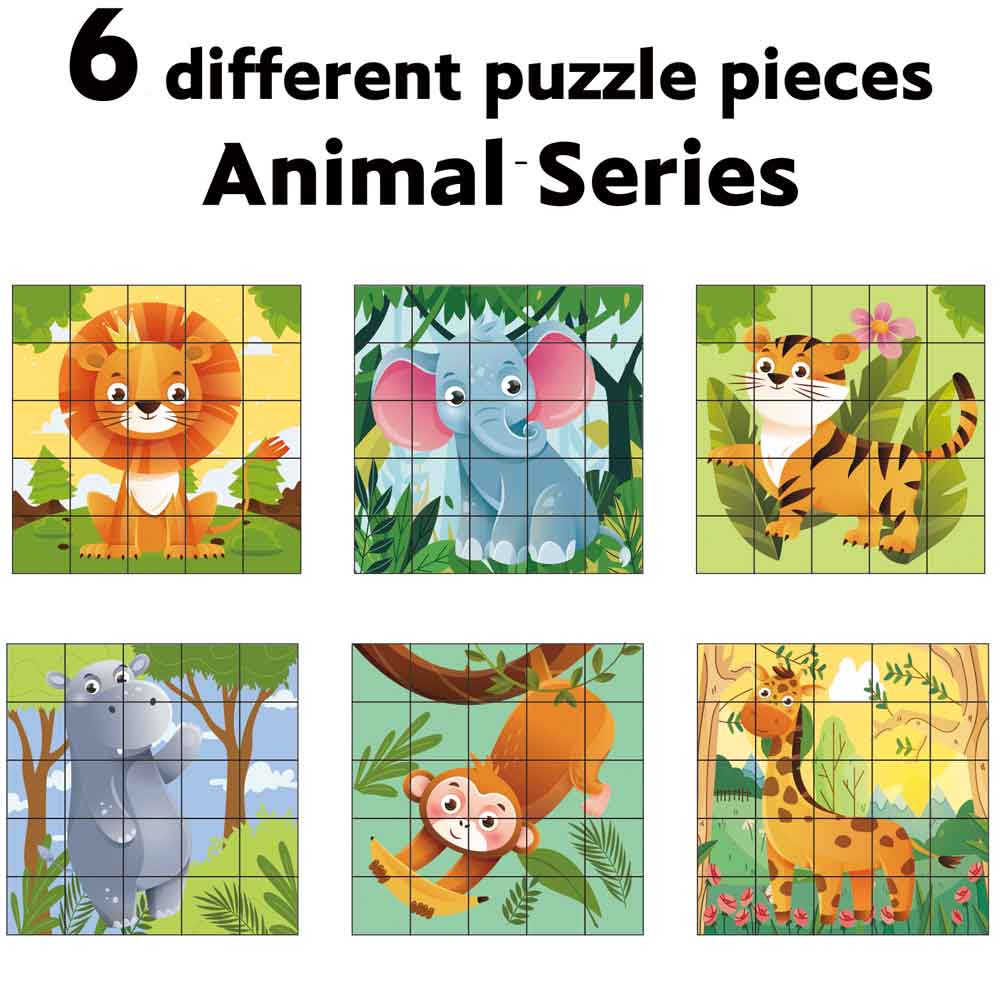 3D Sensory Toys STEM Montessori Block Kids Educational Animals Magnetic Puzzle for Kids Learning