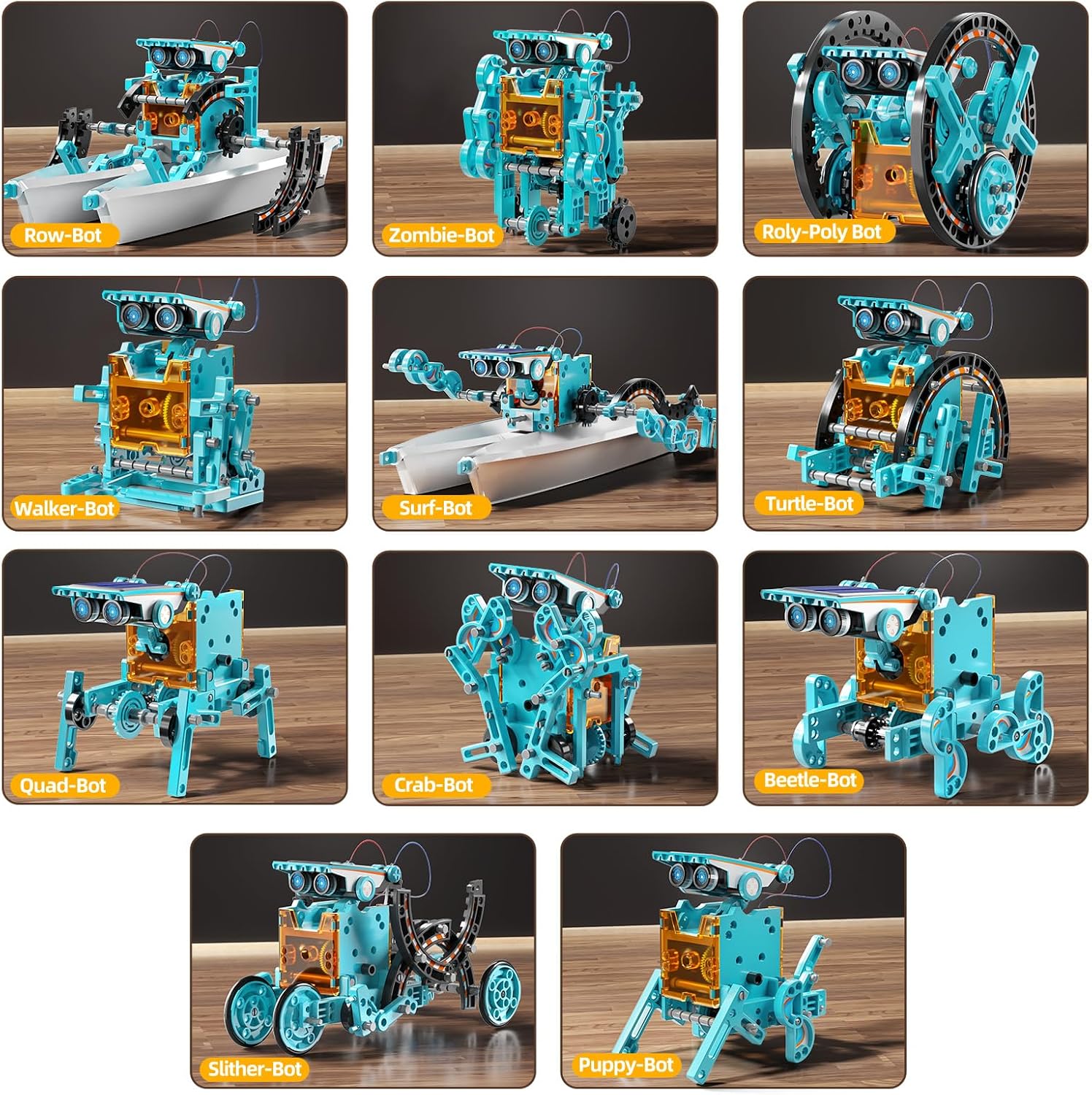 STEM Toys Ages 8-13 Solar Powered Robotics Educational Building Science Experiment Kit For Boys