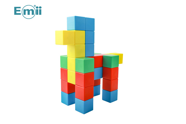 Emii Stem Educational Toys Magnetic Building Blocks Amazon Hot-Sale Magnetic Cubes for Kids