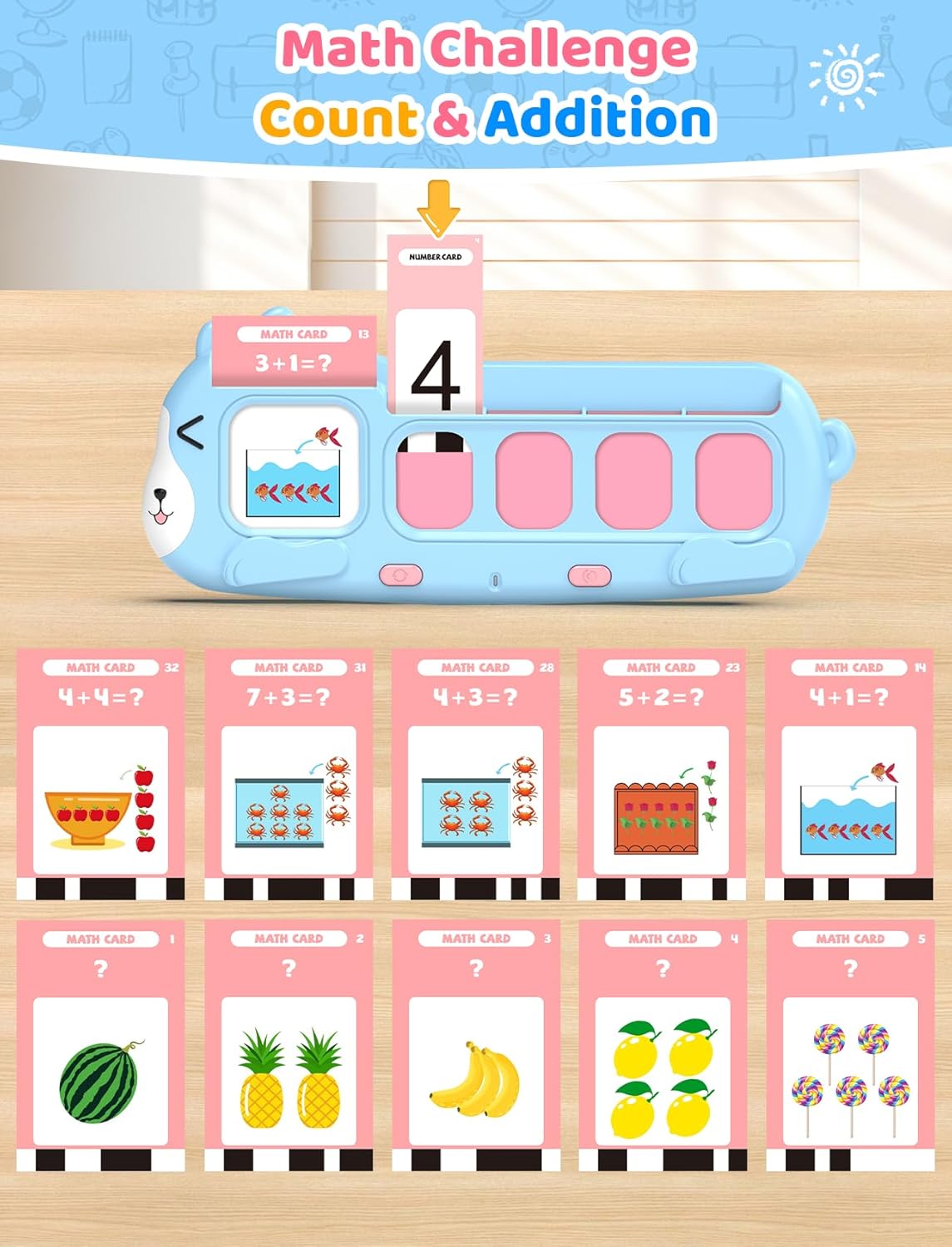 Toddler English Spelling Toy - CPSIA CPC Certified Alphabet Matching Game with Sound and Light