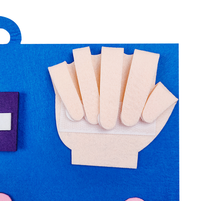 Children Counting Early Learning Baby Toddler Finger Numbers Math Educational Intelligence Sensory Felt Busy Board Toys