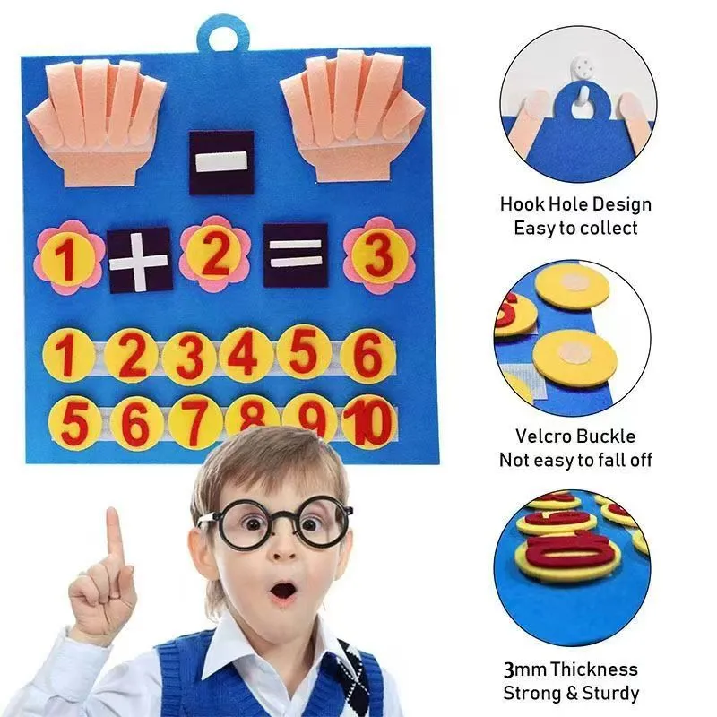 Pre-school Learning Math Felt Activity Kit