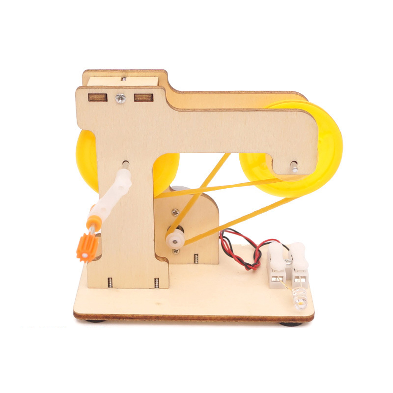 2024 New DIY Wooden Hydraulic Excavator Kids Educational Toys Steam Scientific Experiment Set Packaging
