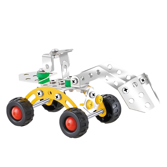 3D Building Block Assemble DIY Metal Puzzle Assembly Kit Toys Educational Intelligence Engineering Vehicle