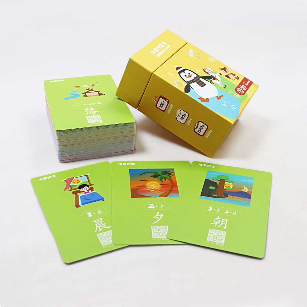Custom Language Talking Flash Cards Game Printing Design Sentence Learning Cards Game Toy for Early for Kids