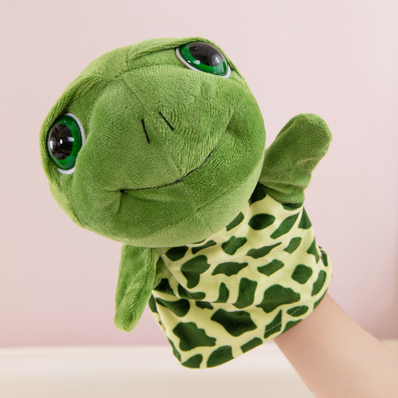 Kawaii Custom Role Play Game Early Education Stuffed Cartoon Forest Animal Plush Finger Hand Puppet Toys