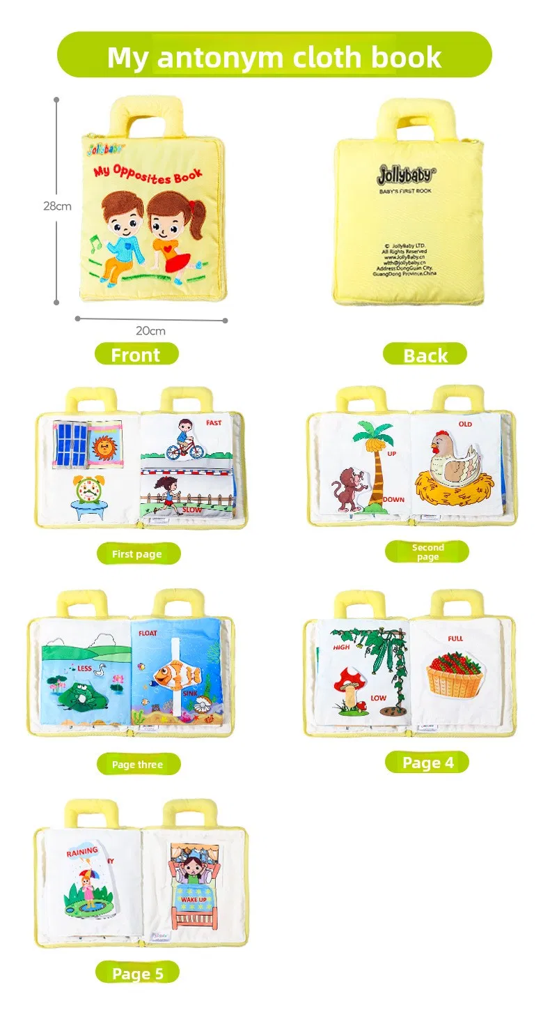Sensory Training Quiet Book Features