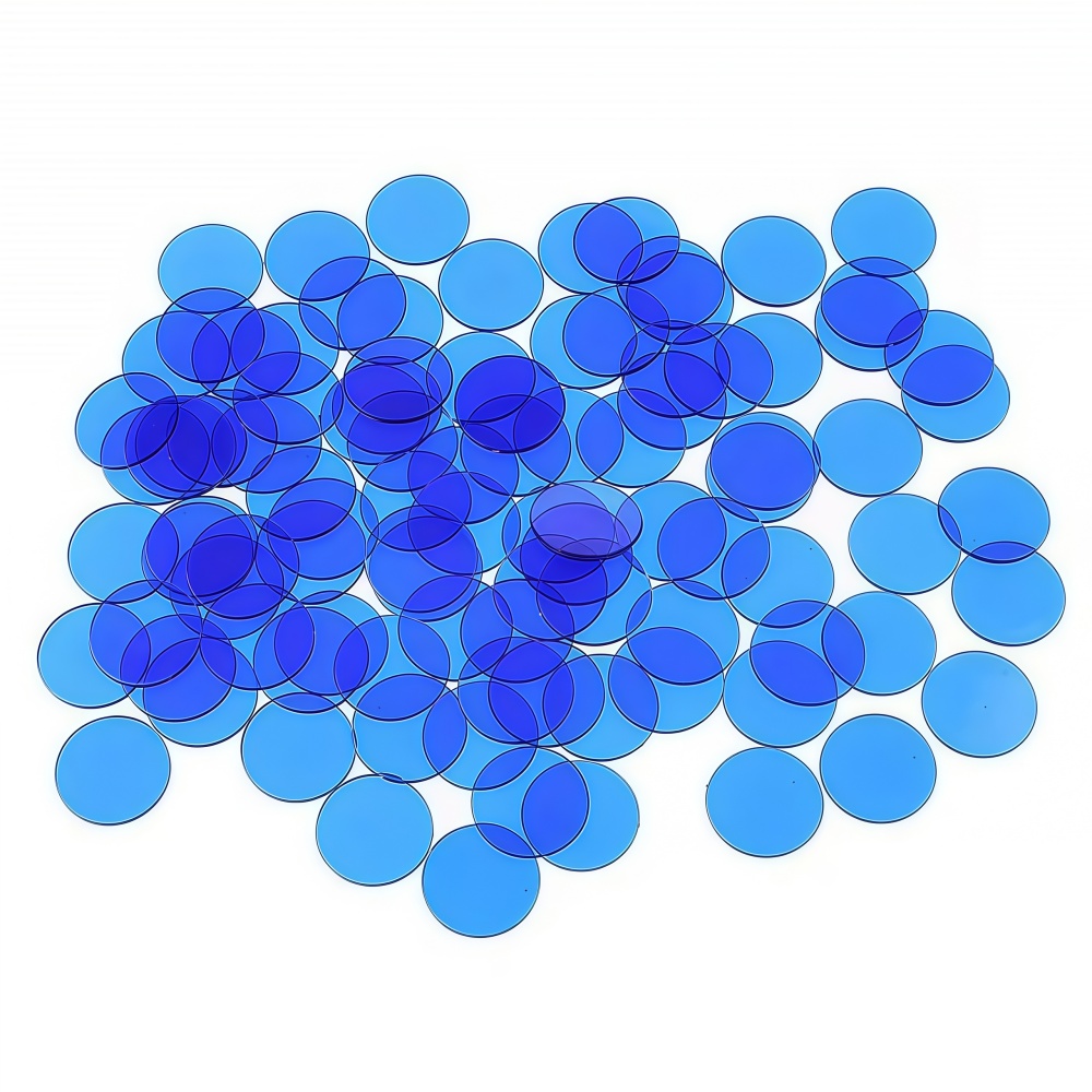 19mm Colorful Transparent Plastic Counters Bingo Chips Math Manipulatives For Kids Early Education Classroom Games &amp; Learning