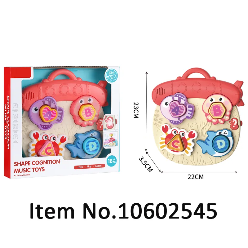 Color Interactive Ocean Animal Musical Building Board 2