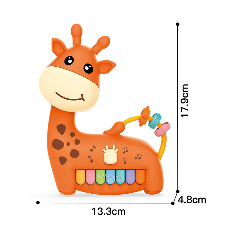 High Quality Music Baby Toys Piano Keyboard Light up Buttons Educational Giraffe Musical Piano Toy