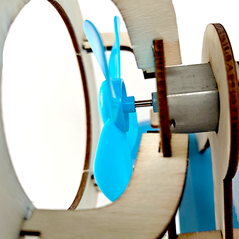 DIY Science Kit for Building a Wind-Powered Boat Experiment Set-STEM Educational Toy with EVA Material