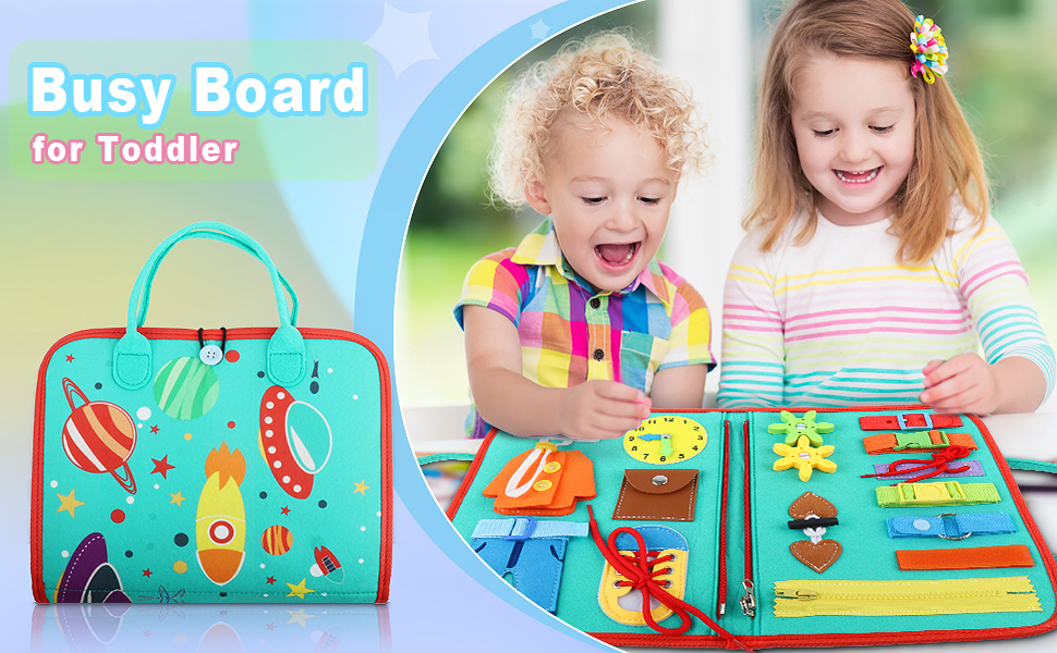 Montessori Busy Board Toy Banner