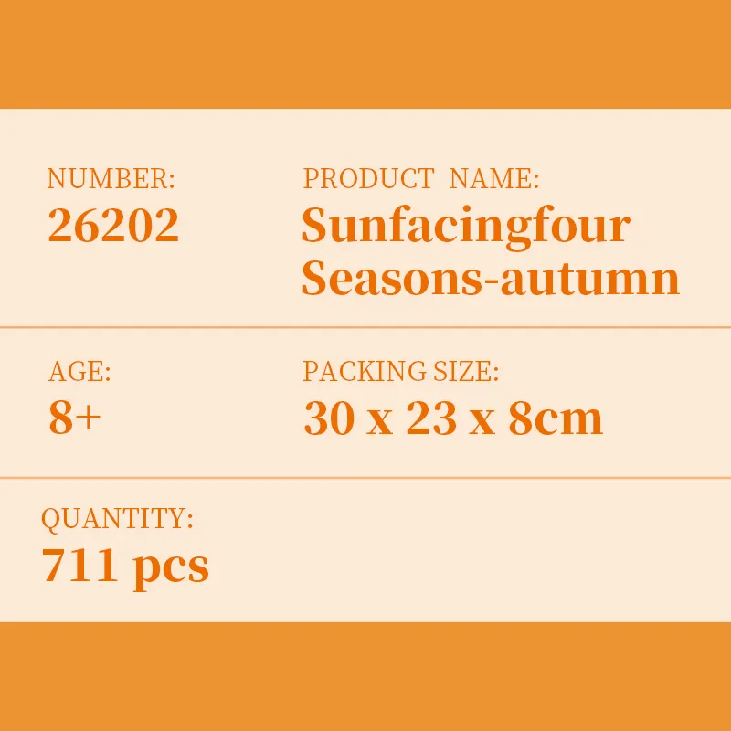 Sunflower Autumn Series DIY Educational Assemble Building Blocks, Original Toy Factory Bulk Wholesale Price Artificial Flower