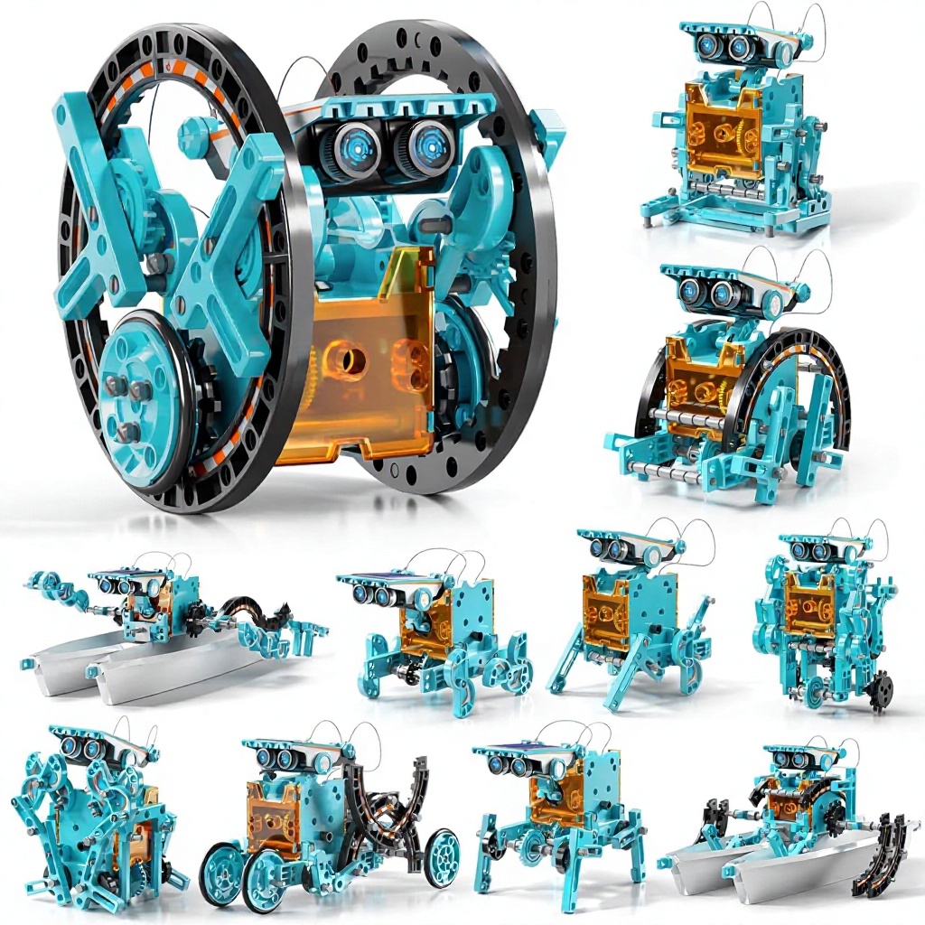 STEM Toys Ages 8-13 Solar Powered Robotics Educational Building Science Experiment Kit For Boys
