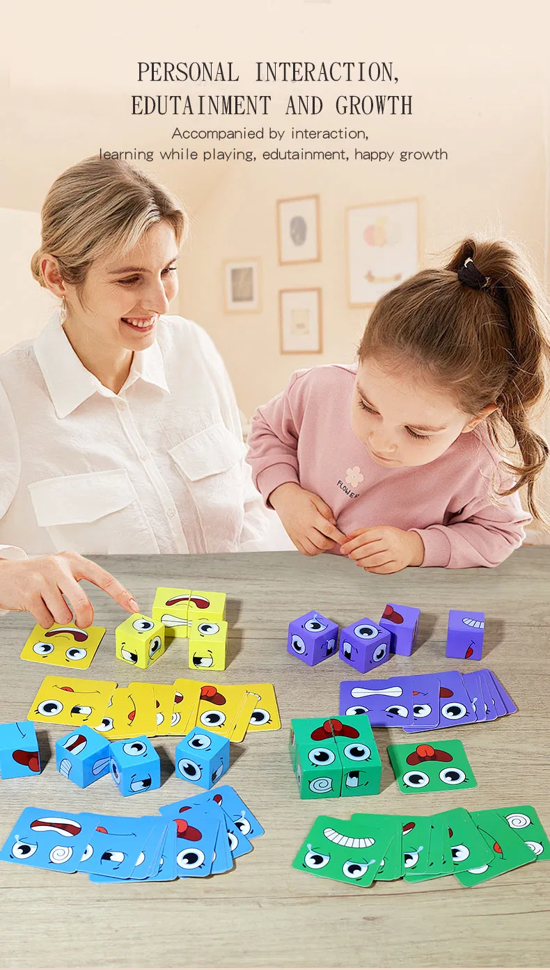 Emotional Rotation Cube - Interactive Learning Toy for Children's Emotional Development
