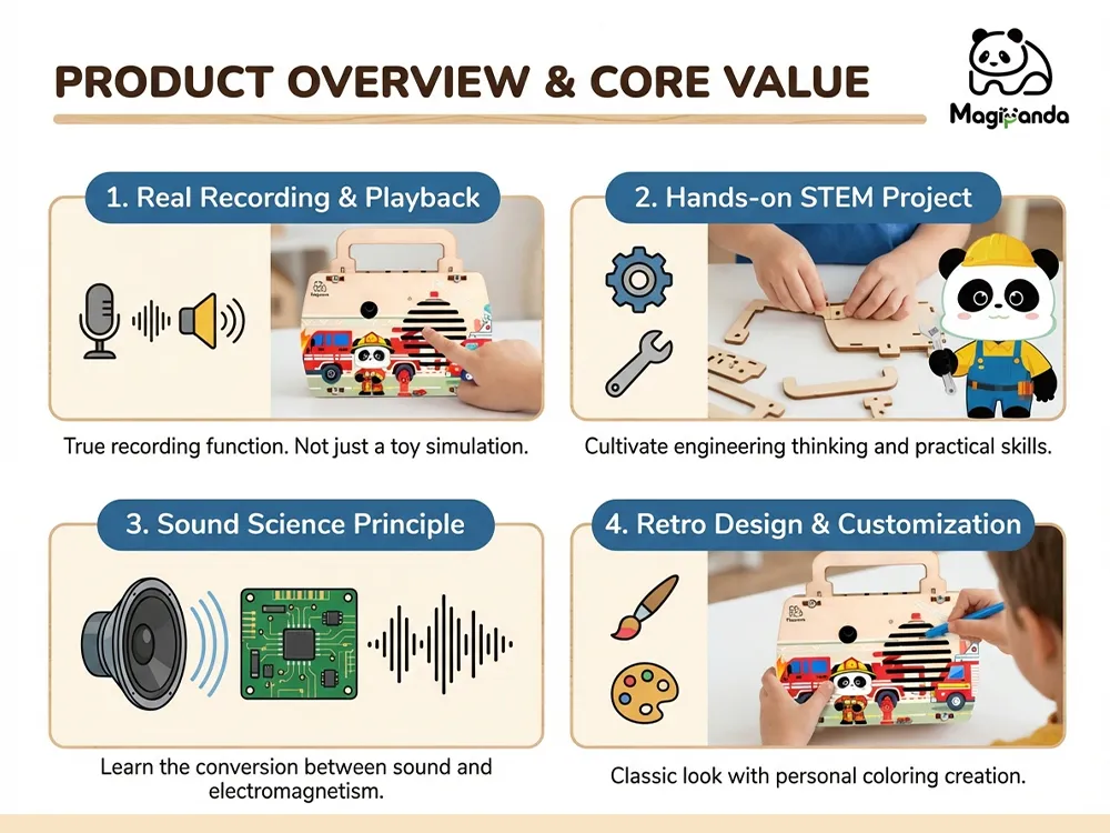Build Your Own Wooden Recorder Science Learning Interactive Toy