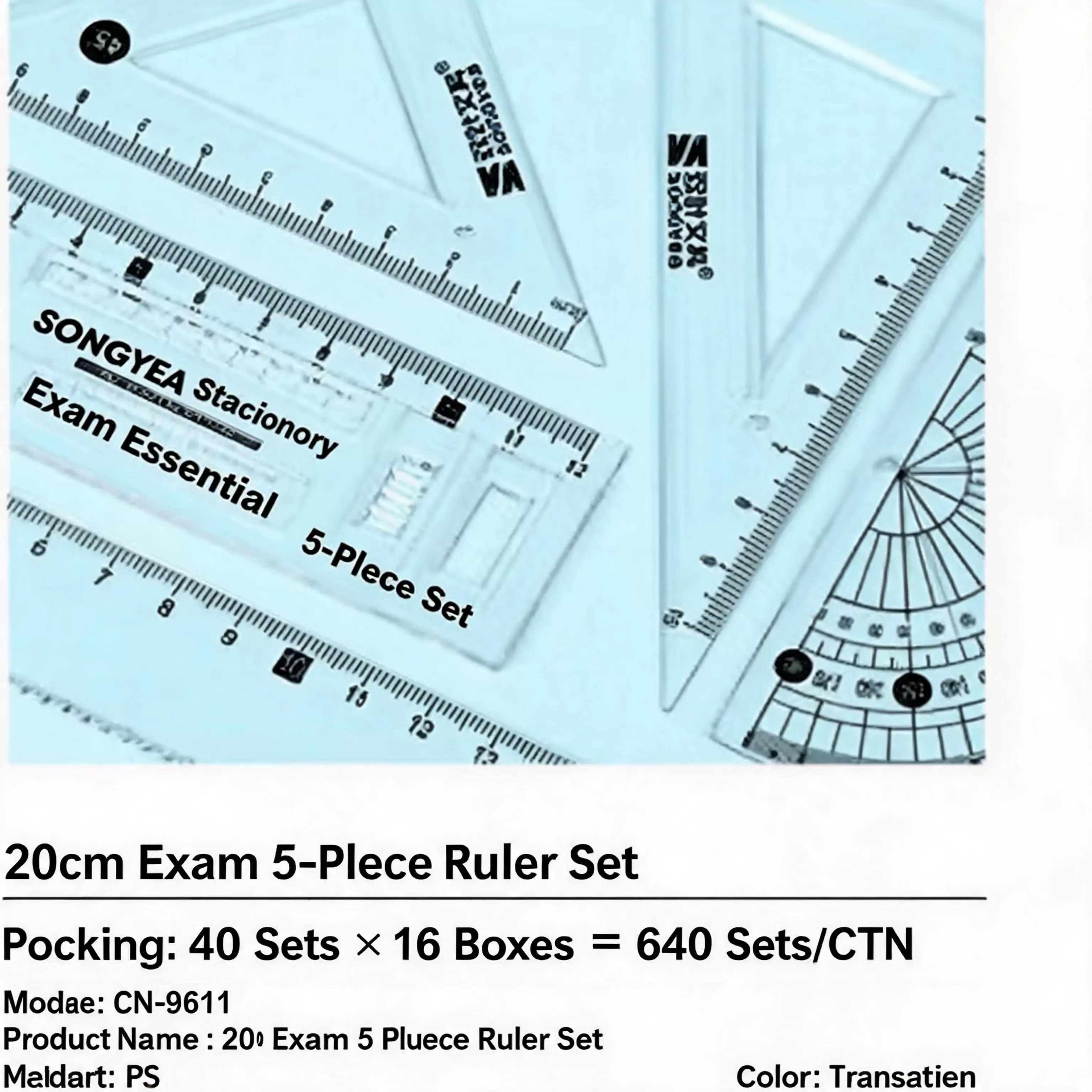 Cartoon Ruler Set Of 5 Student Answer Sheet Ruler Cute Study Stationery