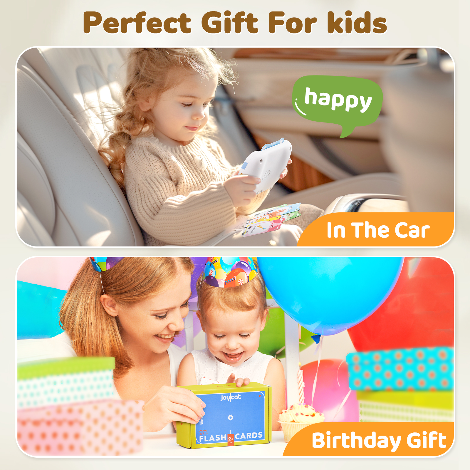 Joycat Talking Flash Cards 286 Words for Toddlers Boys Girls Sensory Toys Autistic Children Learning Montessori Paper Toys
