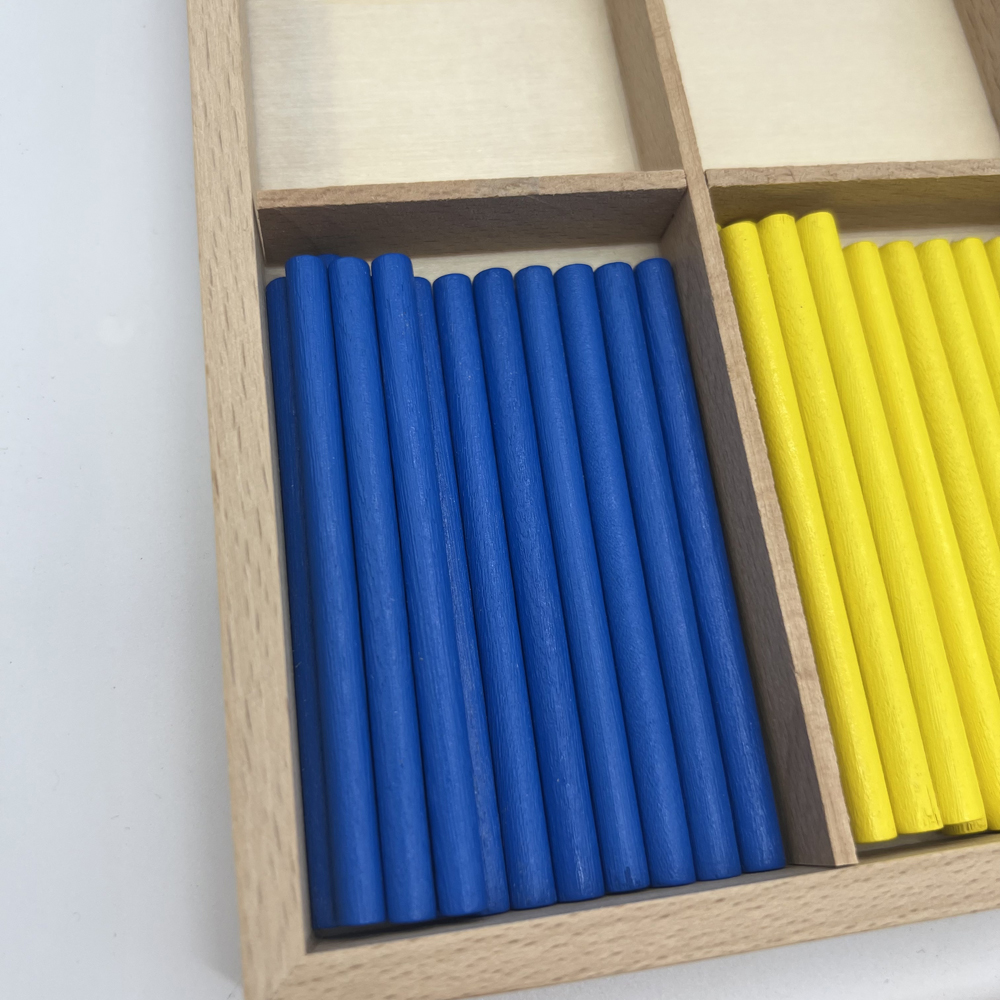 Mathematics Teaching Aids Numbers Blocks and Wood Sticks Learning Set Beech Wood Counting Sticks