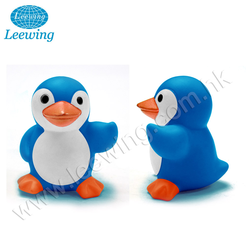 Hot Sale Kids Safe Cute Plastic PVC Vinyl Animal Baby Bath Toys Squeaky Penguin Soft Toy Mini Animal Waterproof Shower Toy