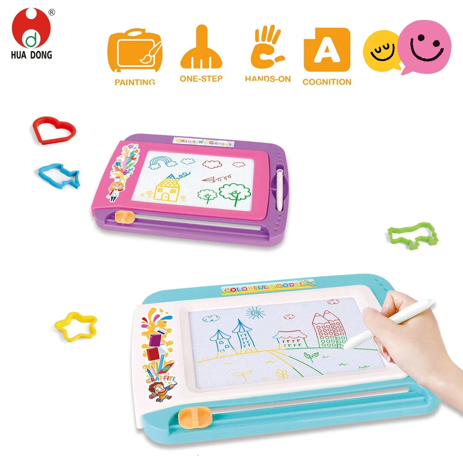 Wholesale Children Toys Magnetic Drawing Board Children's Painting Board Interactive Writing Tablet Kids Reusable Doodle Board Child Learning Eductional Pad Toy