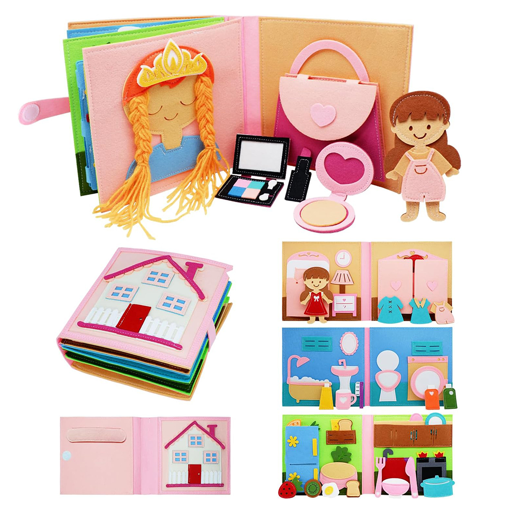 NF15-23 Pink House Busy Book for Girls