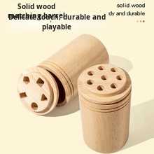 Montessori Three-In-One Fine Motor Educational Toys for Toddlers Cross-Border Popular Wooden Toys with Color Classification