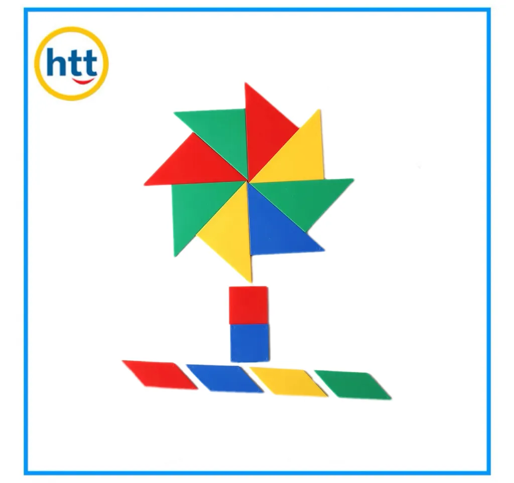Tangrams Set Learning Educational Toys Plastic Puzzle Kids Learning Toys