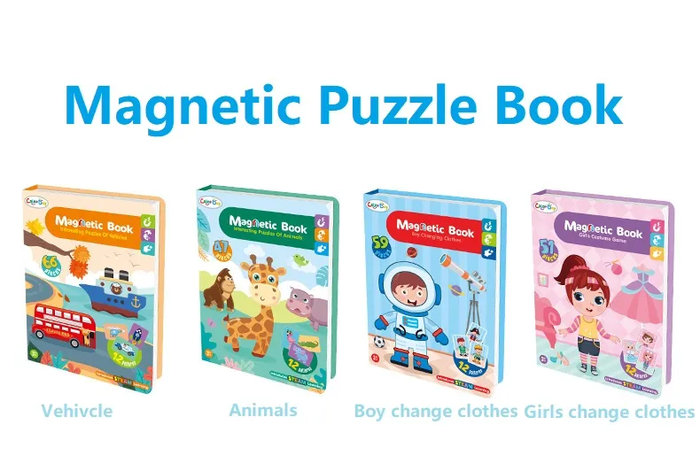 DIY Clothing Match Game Girl Dress up Early Learning Toy Magnetic Puzzle