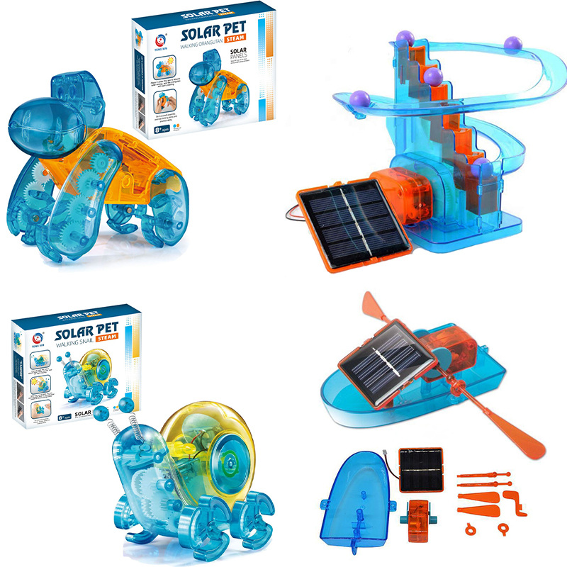 Top Selling Solar Powered Experiment Kit Assembling Educational Science Robotic Car Toys Set Diy Stem Solar Toys for Kids Gift