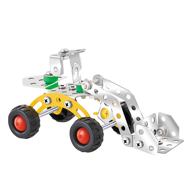 3D Building Block Assemble DIY Metal Puzzle Assembly Kit Toys Educational Intelligence Engineering Vehicle
