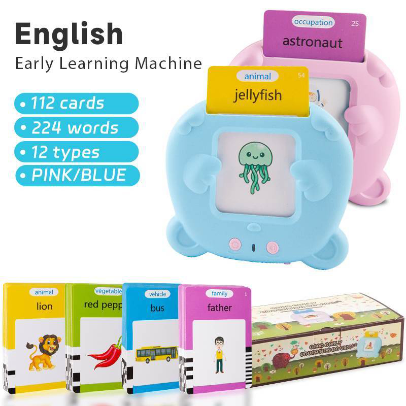 Early Learning Machine Cognitive Talking Flash Card Educational Toy