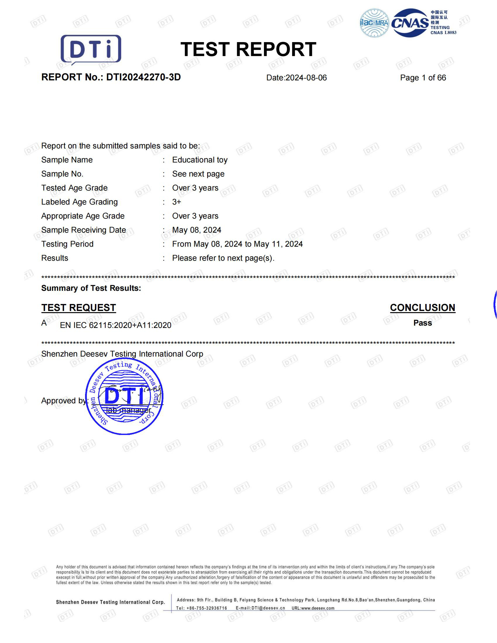Certificate DTI20242270-3D