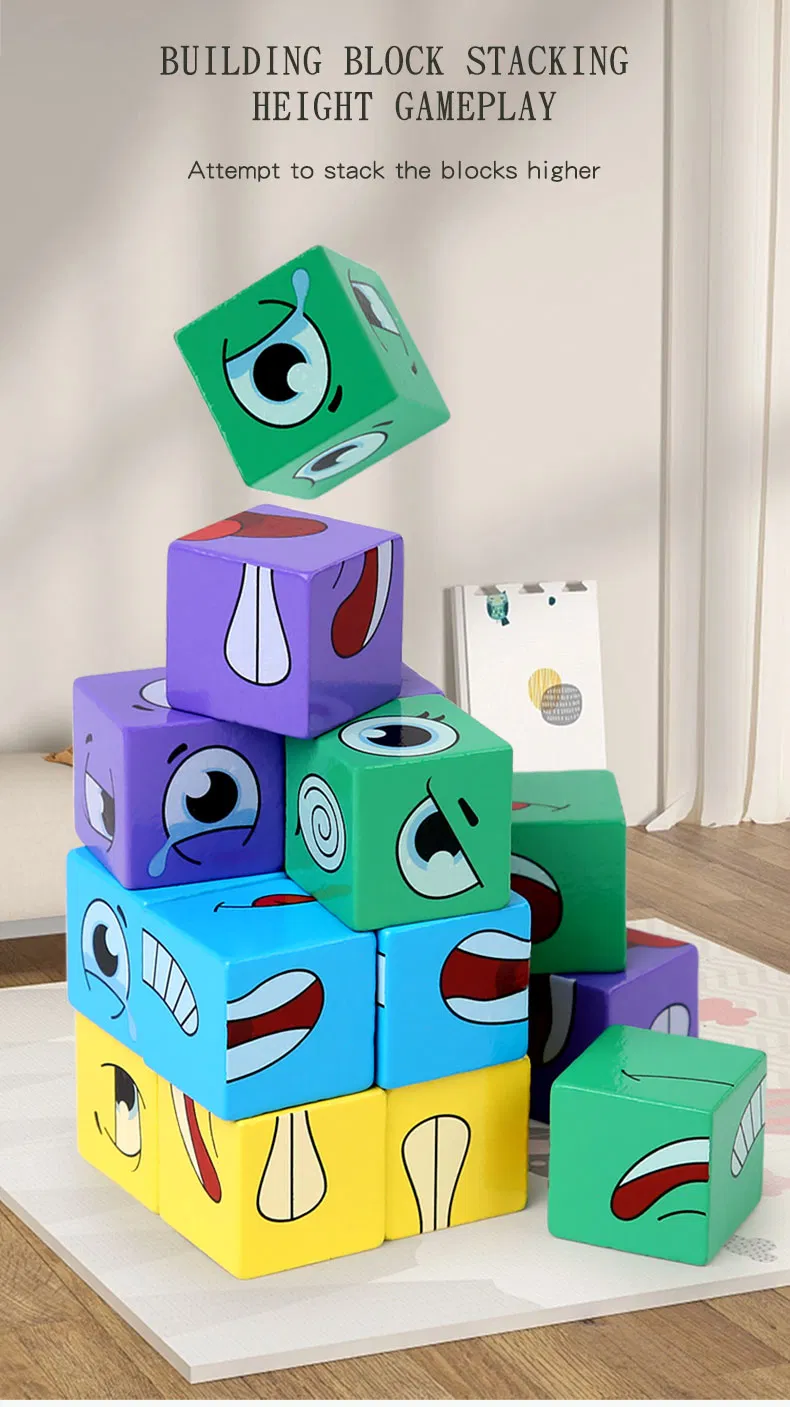 Emotional Rotation Cube - Interactive Learning Toy for Children's Emotional Development