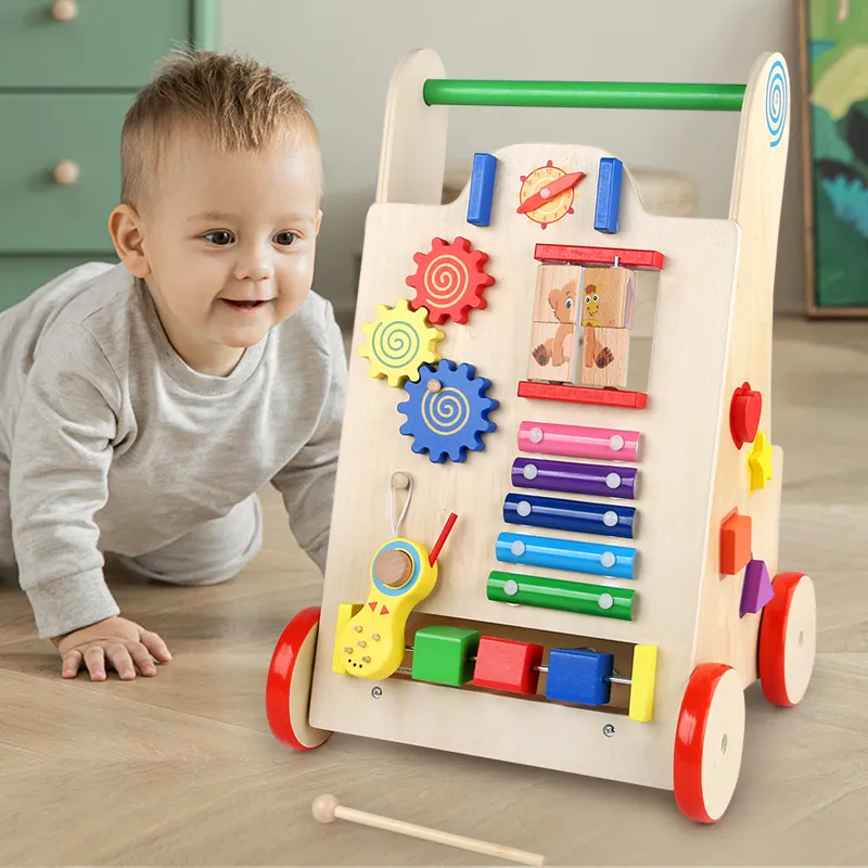 Wooden Baby Walker Educational Activity Center