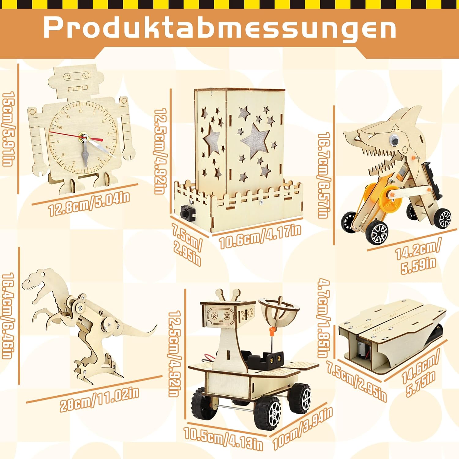 New Arrival STEM Science Kit for Kids 6-In-1 Experiment Kits Electric Construction Set Wooden Building Educational Toys for Kids