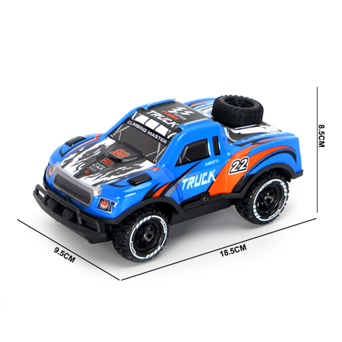 1:20 Scale Inertial Light &amp; Music Car With Doors Open &amp; ICV Control Includes Batteries Plastic Toy For Kids &amp; Teens
