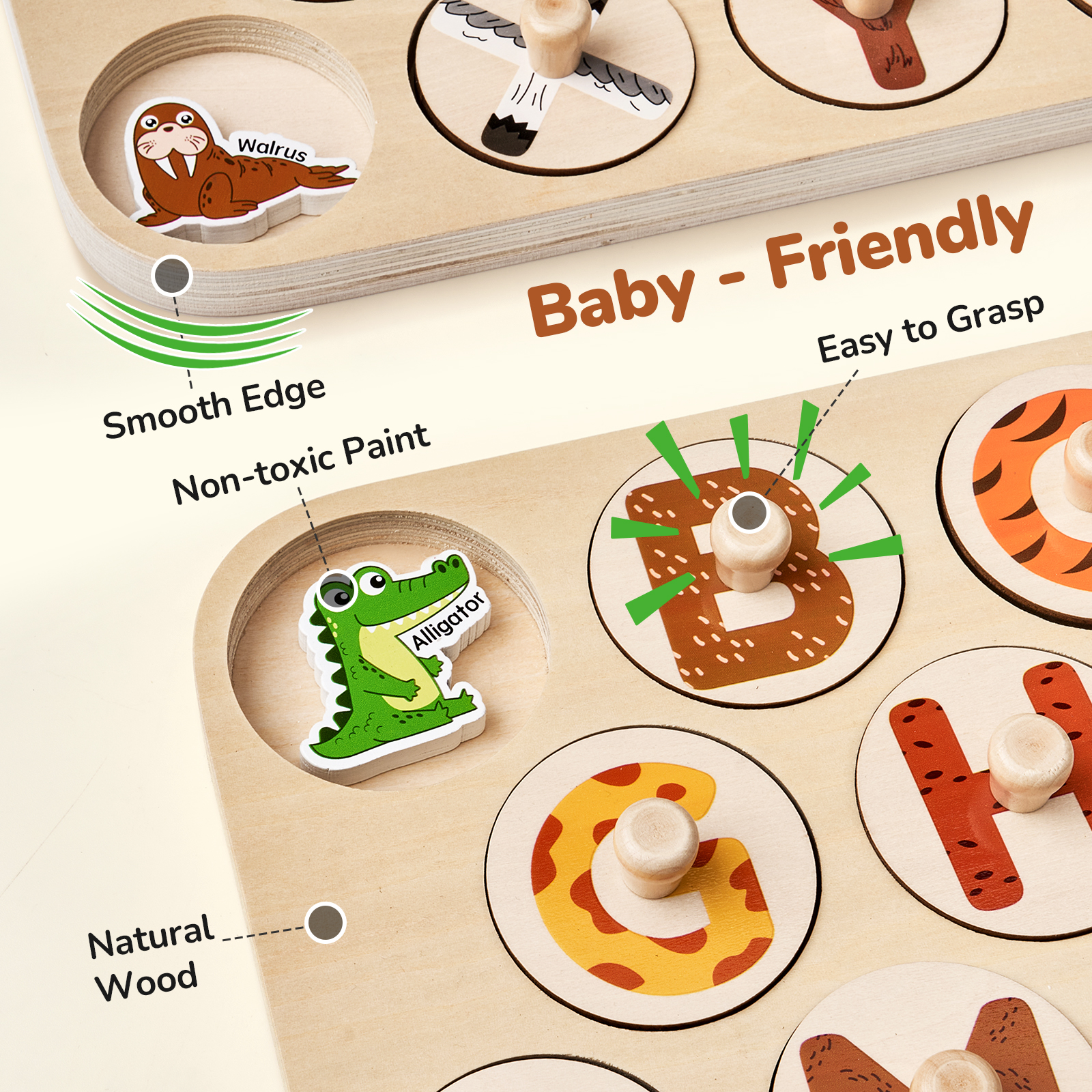 Joycat Matching Stacking Building Block Clock Sets 3D Puzzles Board Musical Figure Game Montessori Educational Toys for Kids